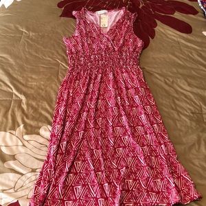 Pink patterned dress